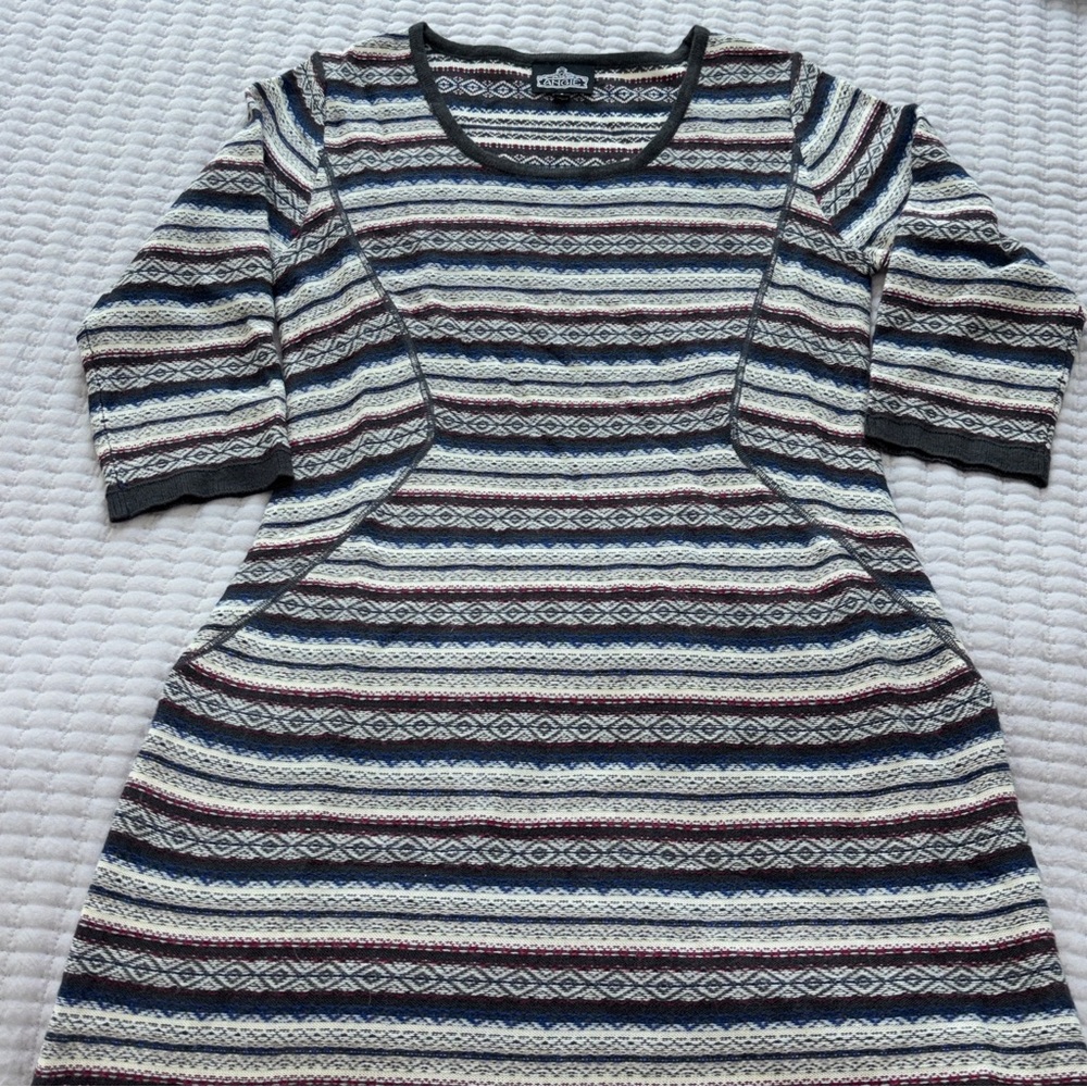 Angie Striped Knit Dress